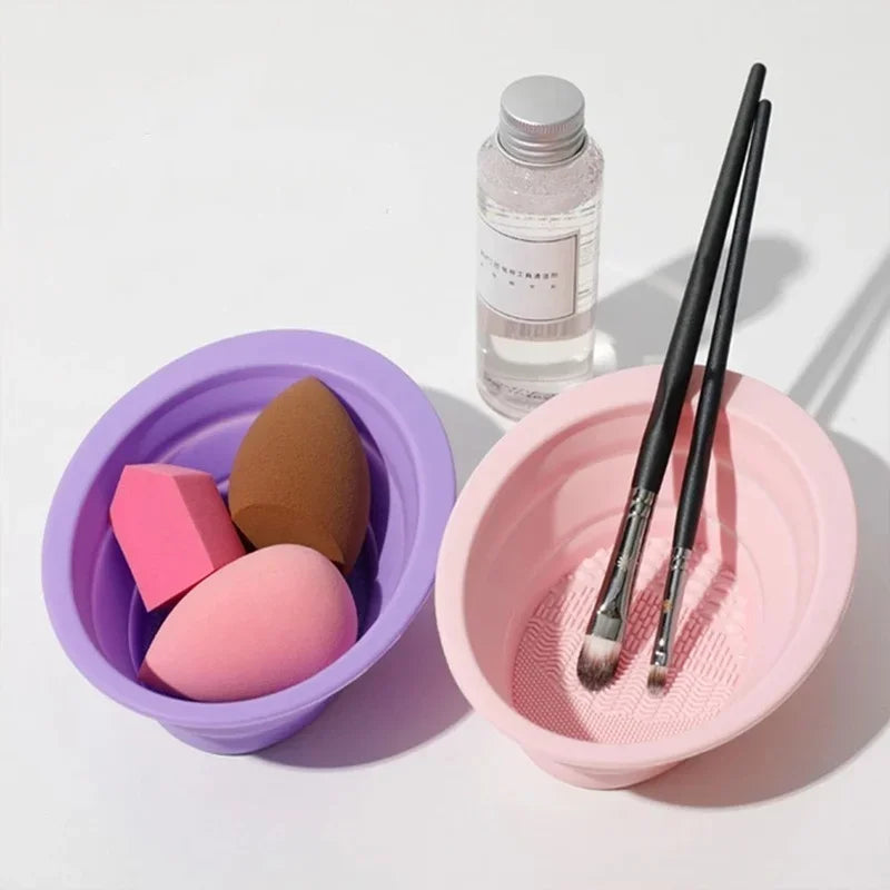 Silicone Makeup Brush Cleaner Bowl