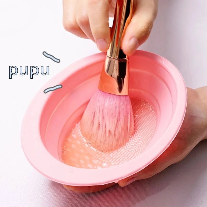 Silicone Makeup Brush Cleaner Bowl