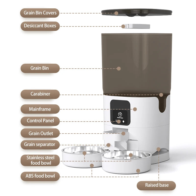 PAPIFEED pet double bowl smart automatic feeder