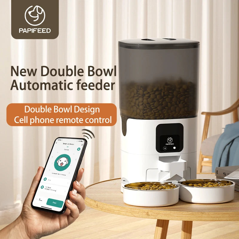 PAPIFEED pet double bowl smart automatic feeder