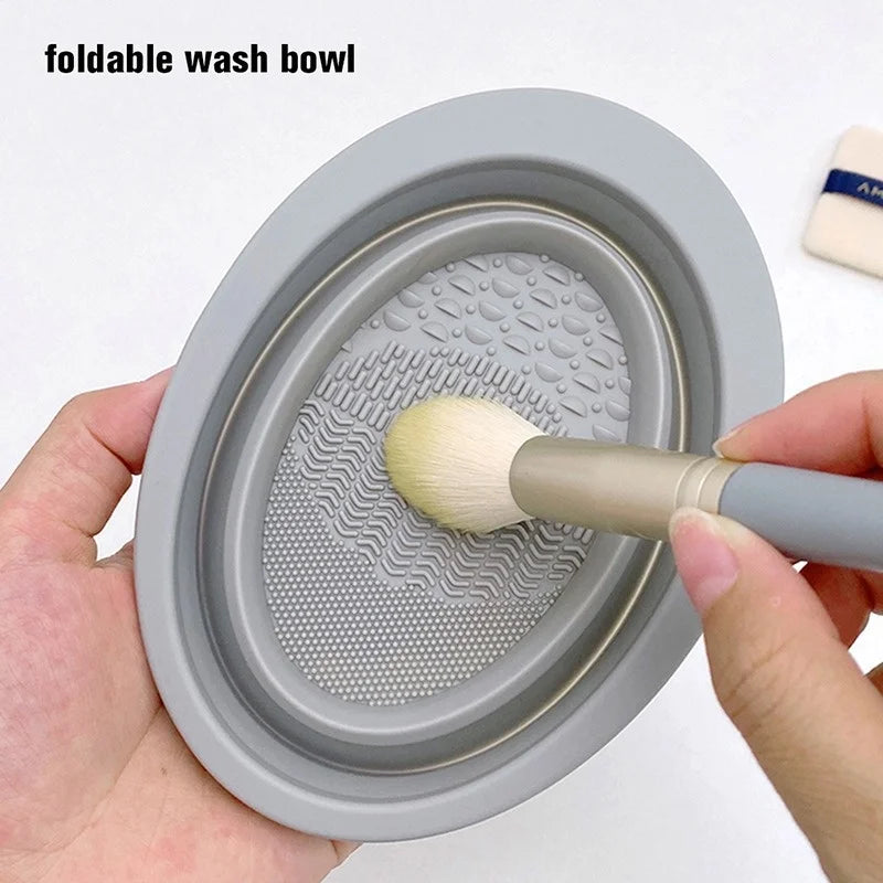 Silicone Makeup Brush Cleaner Bowl