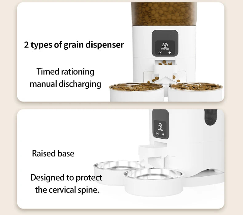 PAPIFEED pet double bowl smart automatic feeder