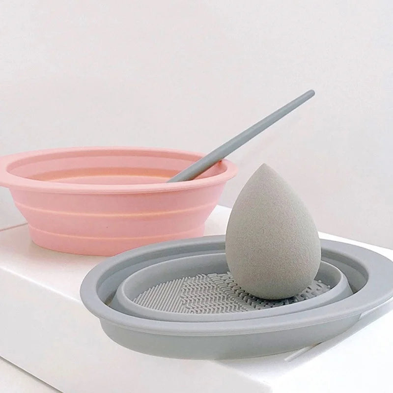 Silicone Makeup Brush Cleaner Bowl